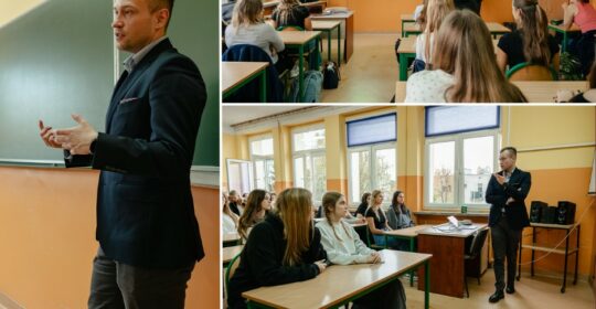 Warsztaty w I Liceum Ogólnokształcącym w Gryficach