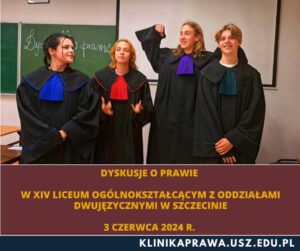 Dyskusje o prawie w XIV LO w Szczecinie