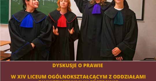 Dyskusje o prawie w XIV LO w Szczecinie