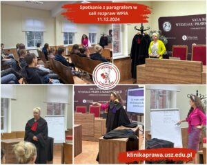 Spotkanie z uczniami VII LO w Szczecinie w Sali Rozpraw i Sali Symulacji