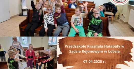 Przedszkolaki w sądzie