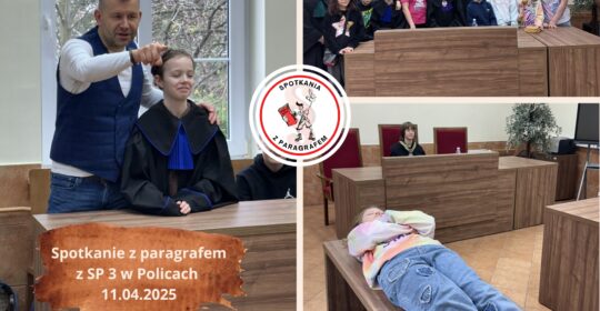 Spotkania z Paragrafem z uczniami SP 7 w Szczecinie i SP 3 w Policach