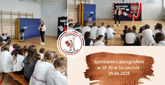 Spotkania z paragrafem w SP nr 20 im. ks. Jana Twardowskiego w Szczecinie