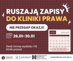 Zapisy dla Studentów do Kliniki Prawa