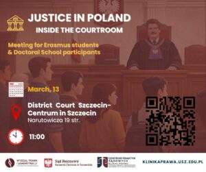 Invitation for a meeting: 𝗝𝘂𝘀𝘁𝗶𝗰𝗲 𝗶𝗻 𝗣𝗼𝗹𝗮𝗻𝗱: 𝗜𝗻𝘀𝗶𝗱𝗲 𝘁𝗵𝗲 𝗖𝗼𝘂𝗿𝘁𝗿𝗼𝗼𝗺