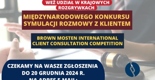 Krajowe rozgrywki Międzynarodowego Konkursu na Symulację rozmowy z Klientem
