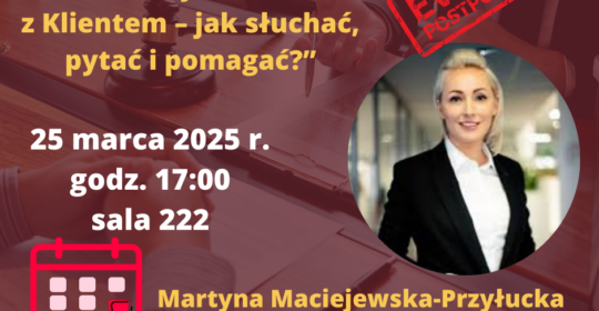 ZMIANA TERMINU SZKOLENIA