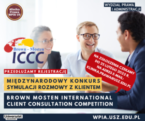 Konkurs „Brown Mosten International Client Consultation Competition” – zgłoszenia do 25 lutego br.