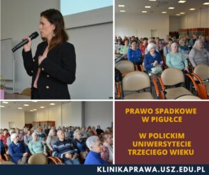 Wykład dr E. Jędrzejewskiej w Polickim Uniwersytecie Trzeciego Wieku