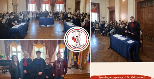 Symulacja rozprawy sądowej w LO Chrobry w Gryficach